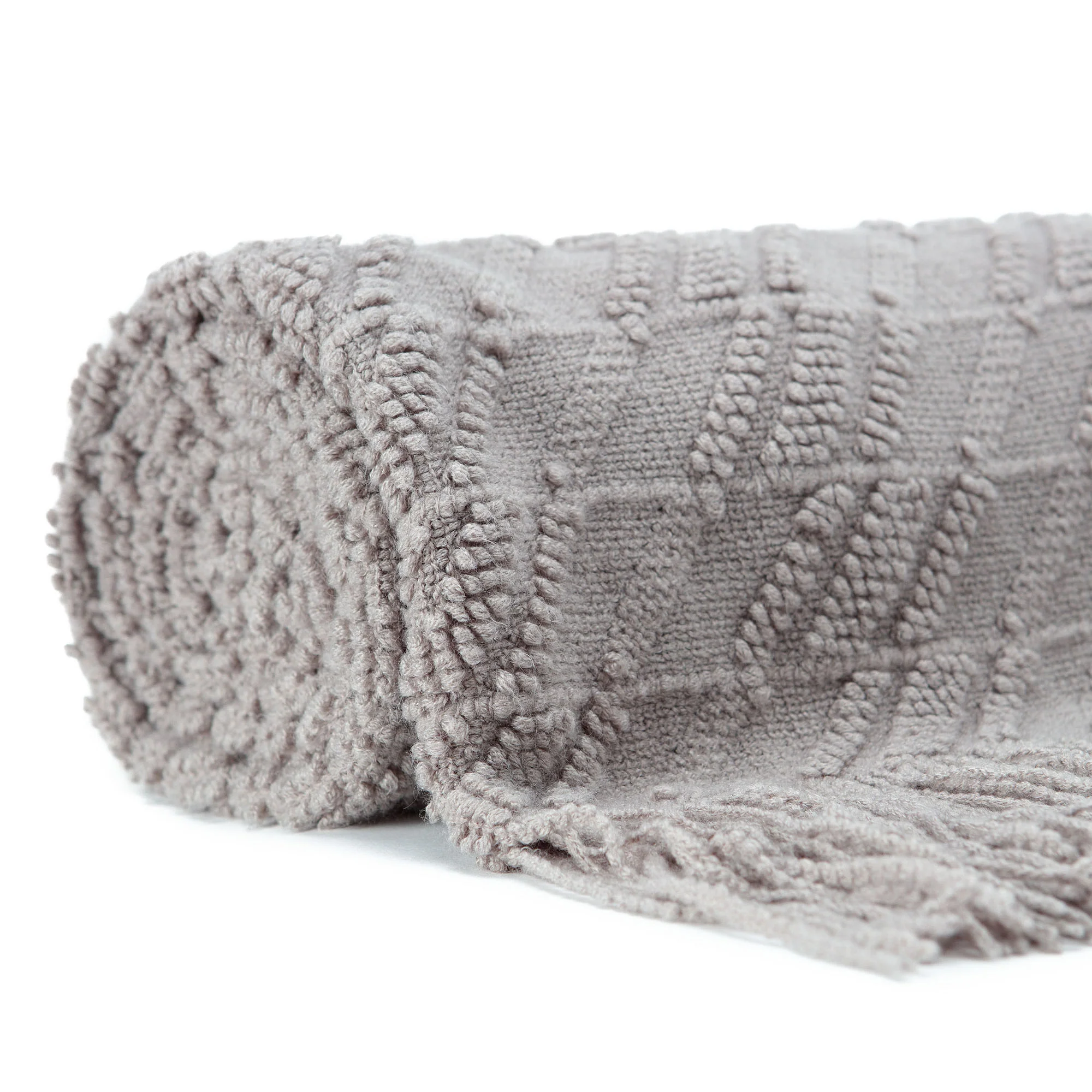 Bevel Knit Tassel Throw Blanket - Image 4