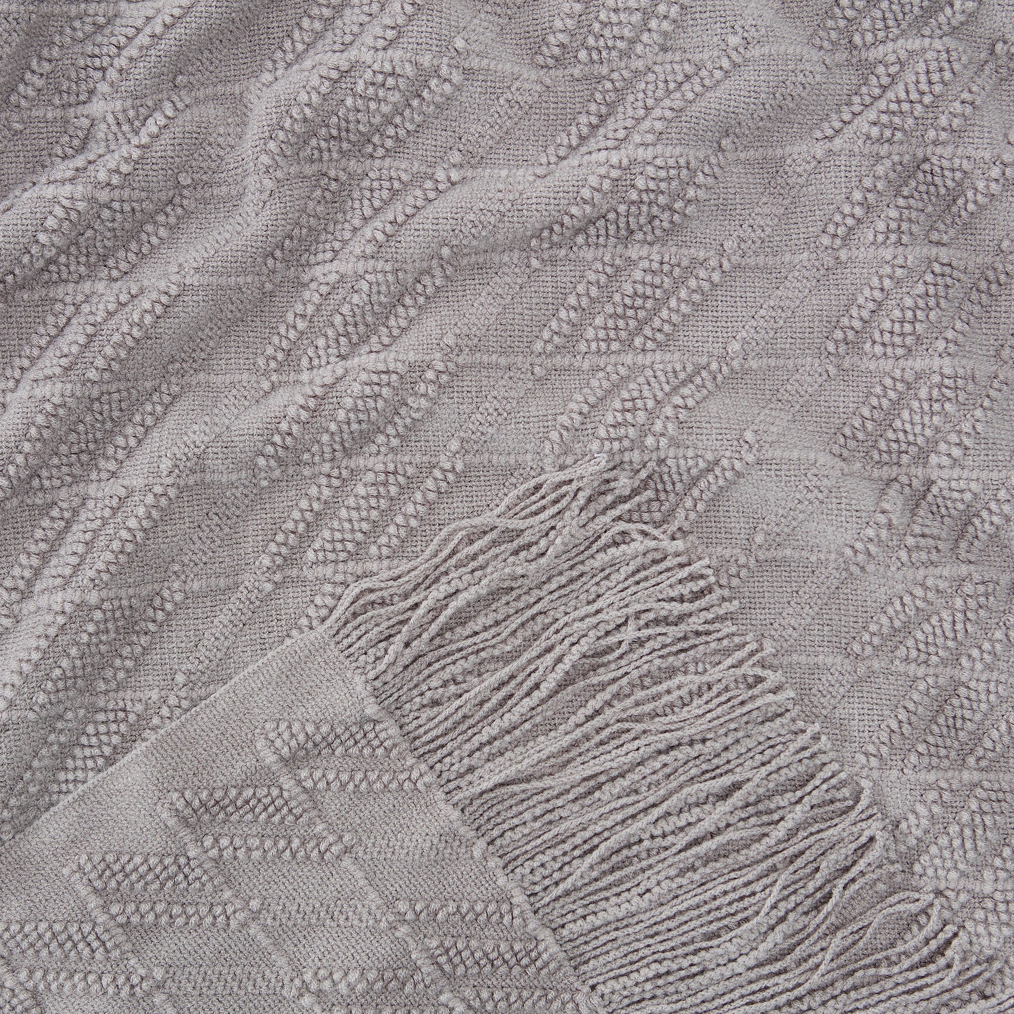 Bevel Knit Tassel Throw Blanket - Image 6