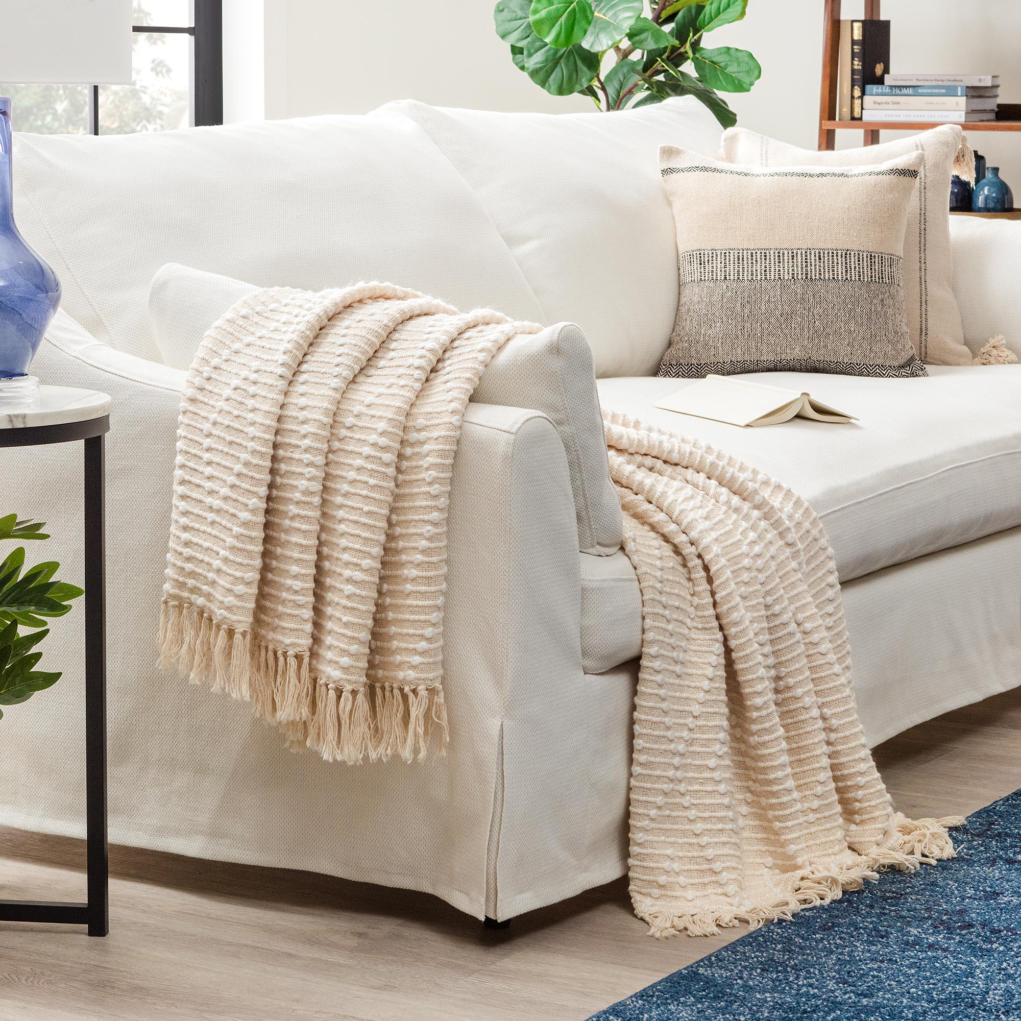 Diamond Cotton Throw Blanket