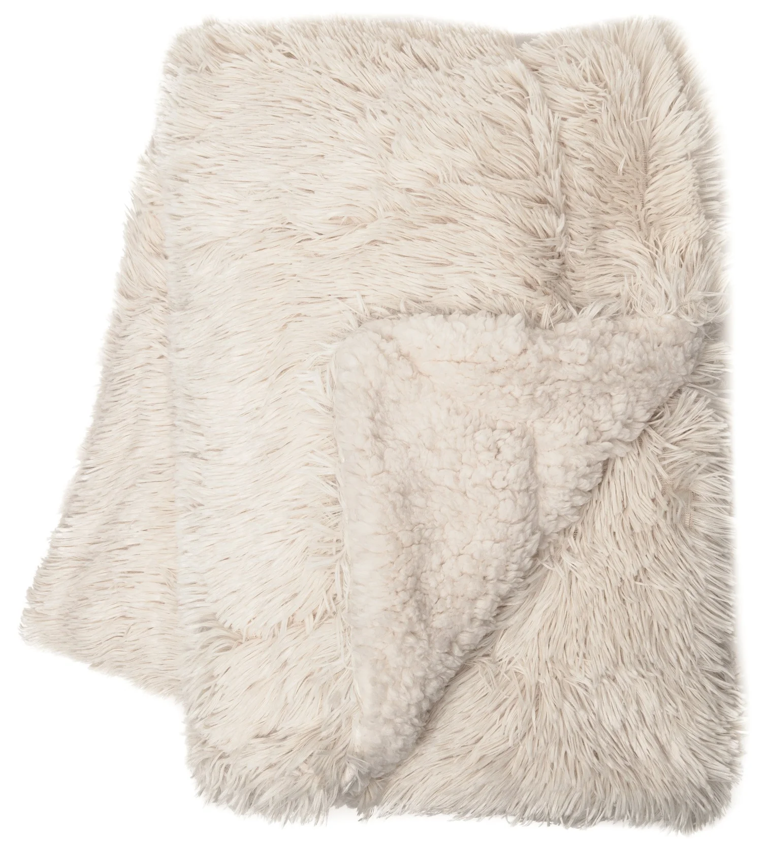 Solid Long Fur Throw & Pillow Cover Set - Image 5