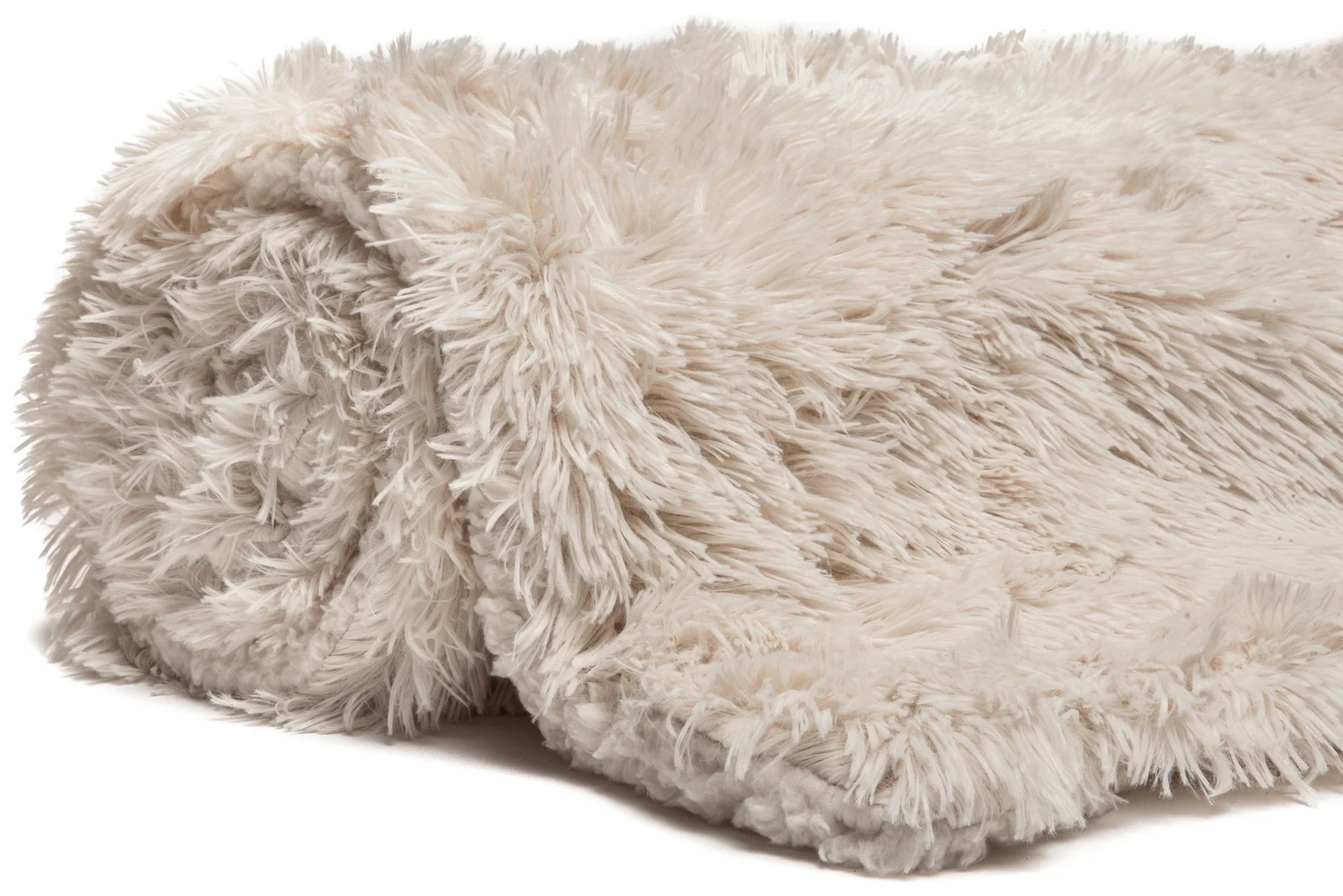 Solid Long Fur Throw & Pillow Cover Set - Image 3
